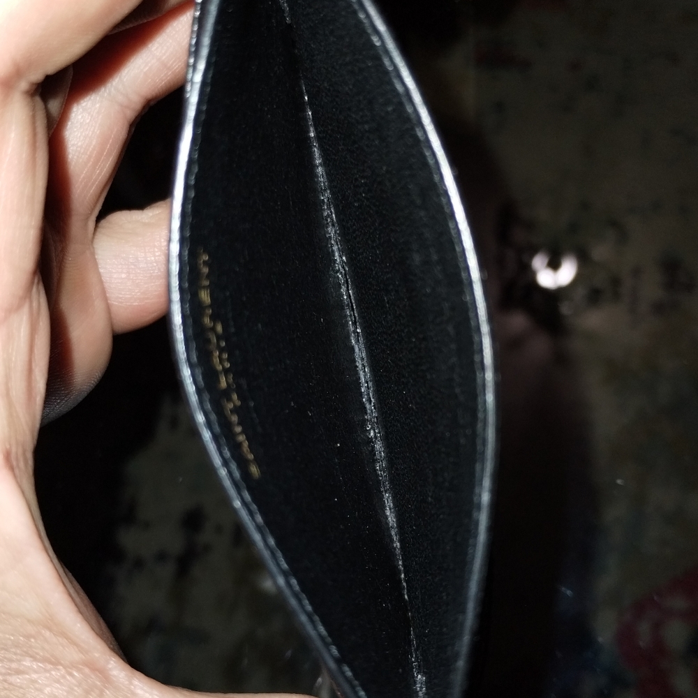 Saint Laurent CASSANDRE MATELASSÉ CARD CASE IN GRAIN DE POUDRE EMBOSSED LEATHER - Picture 6 of 8